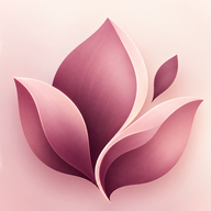 Malva app icon: a mauve lotus